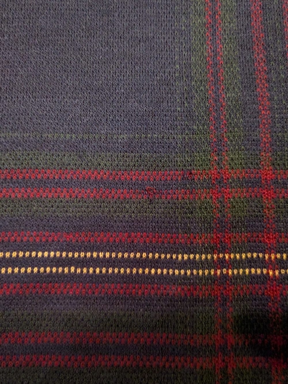 Vintage 90's Tommy Hilfiger Men's Navy Plaid Polo Shirt Size M - Picture 10 of 13